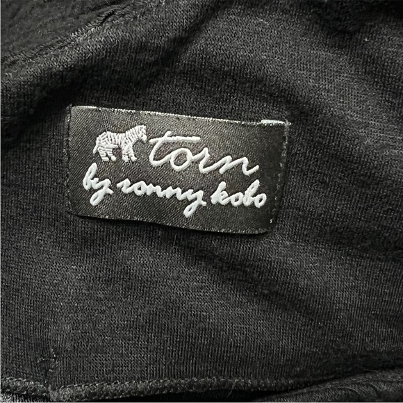 RONNY KOBO One Shoulder Ruched Asymmetrical Grecian Draped Bodycon Mini Dress L - Picture 4 of 6